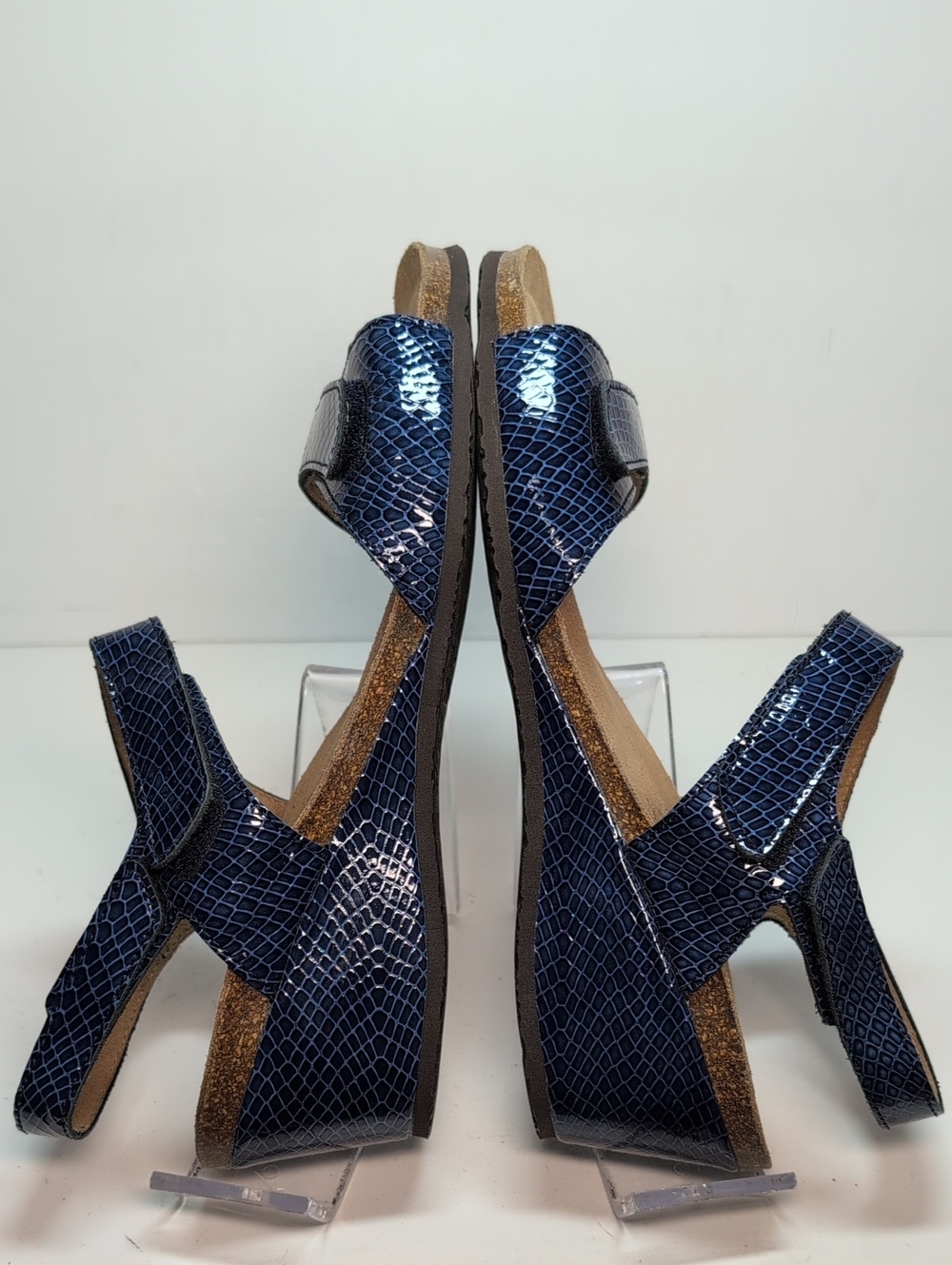 Vionic Natasia wedge strappy blue sandals womans size 9 EU 40 - Picture 12 of 16